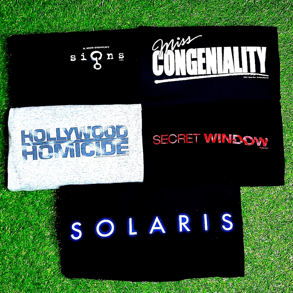 Vintage Lot of 5 Movie Promo Tees
